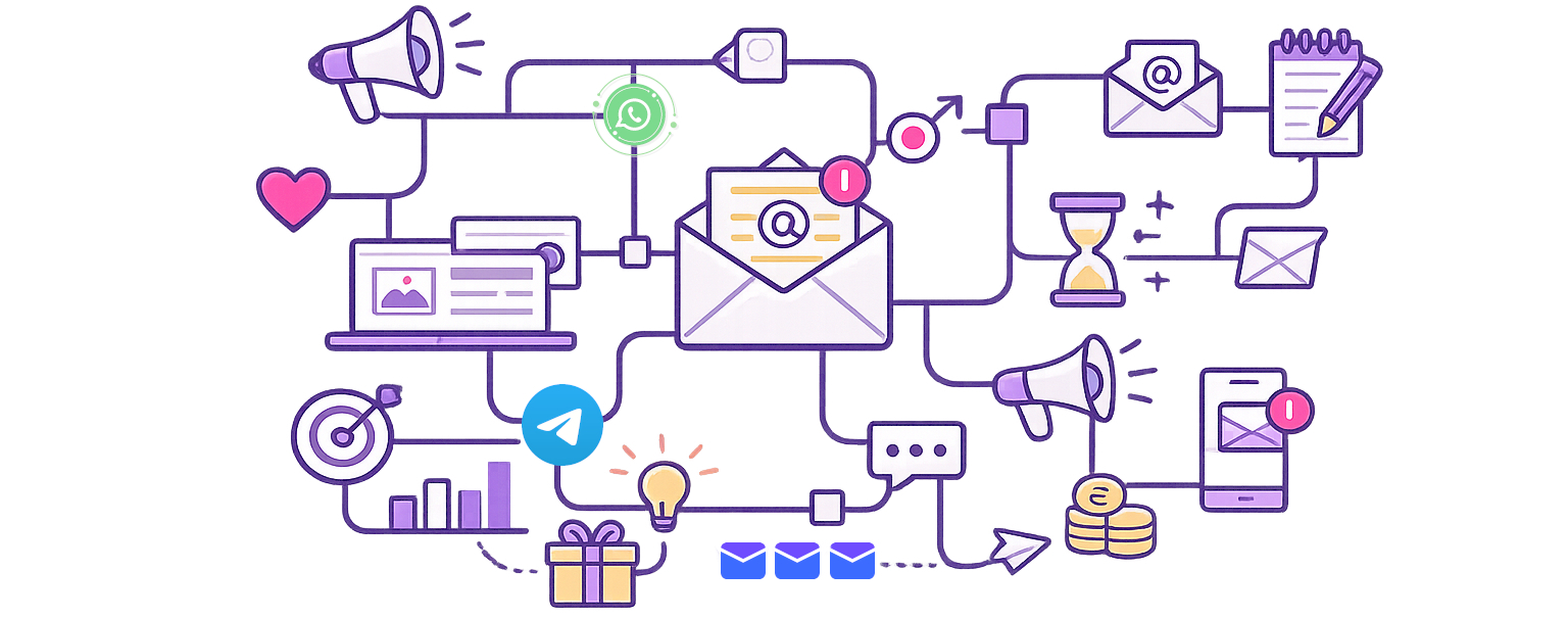 Marketing Automation su WhatsApp, SMS, E-mail